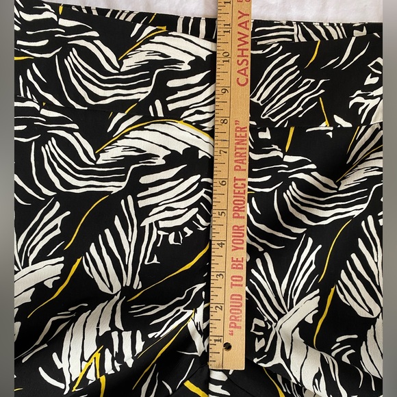 Women's Neutral Abstract Pull On Pants 12 Bohemian Mature Fit Corpcore Career - Picture 7 of 16